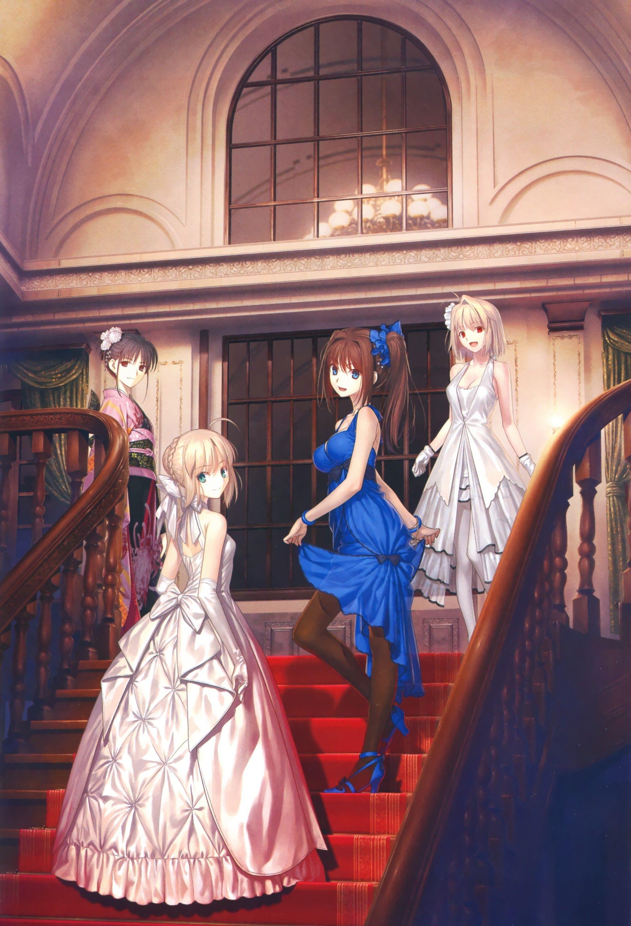 2057x3020 Type Moon, Ryougi Shiki, Saber, Aozaki Aoko, Arcueid Brunestud, Takeuchi Takashi, Mahoutsukai No Yoru, Lunar Legend Tsukihime Wallpaper HD / Desktop and Mobile Background