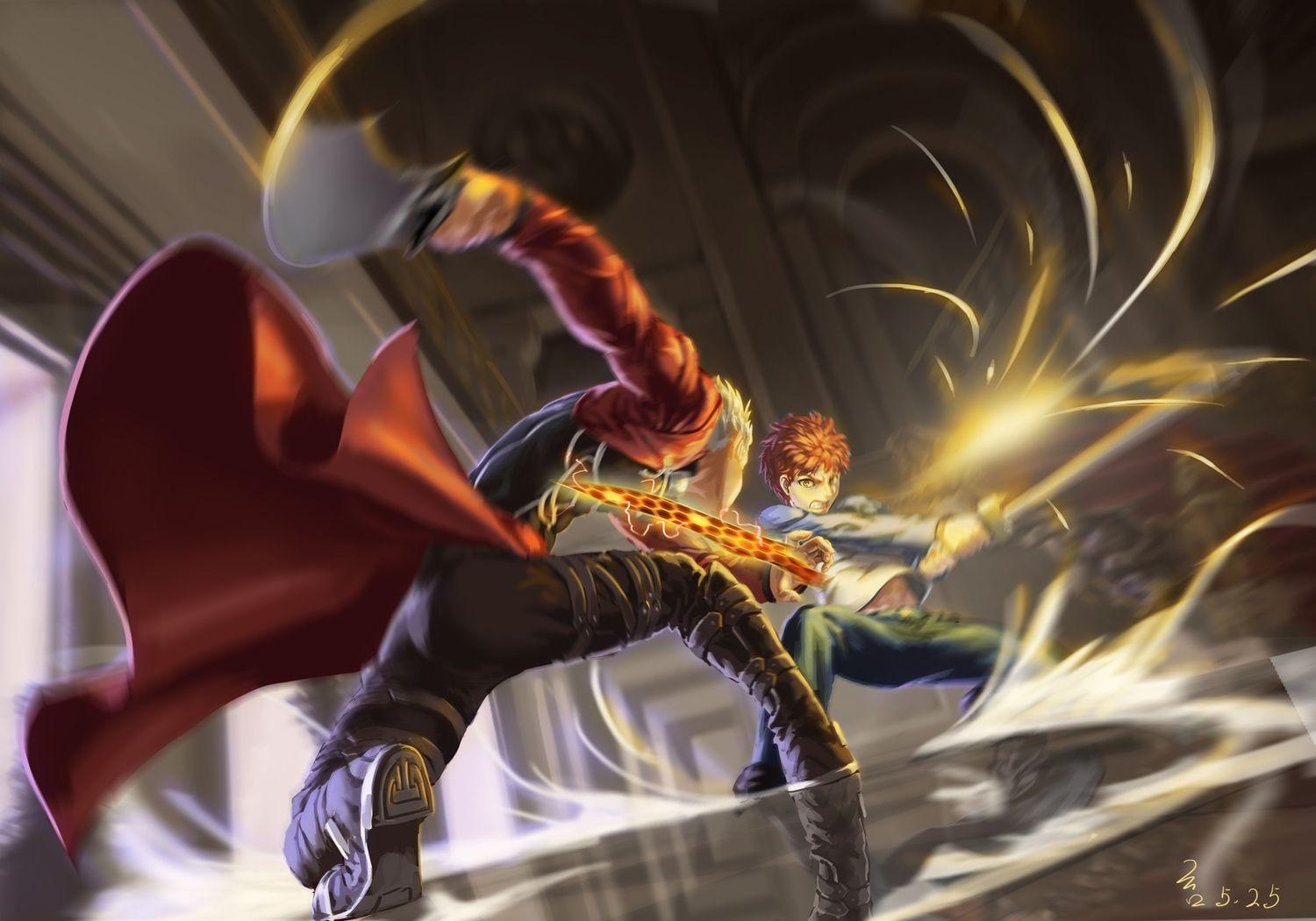 1500x1050 All Male Archer Emiya Shirou Fate (series) Fate Stay Night Feitie Male Sword Weapon. Konachan.com.com Anime Wallpaper