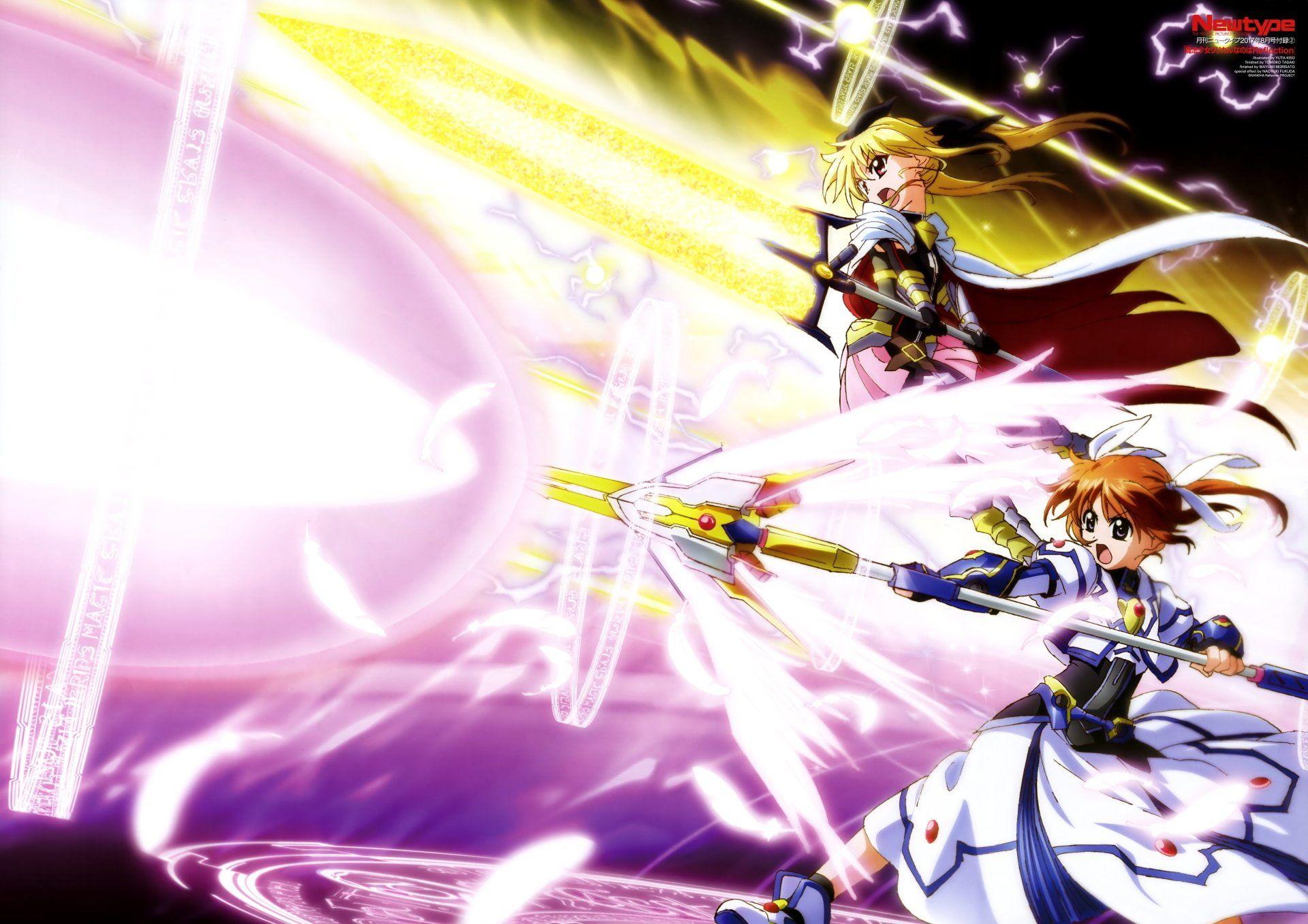 1920x1357 Anime, Magical Girl Lyrical Nanoha, Fate Testarossa, Testarossa And Nanoha Takamachi Wallpaper & Background Download