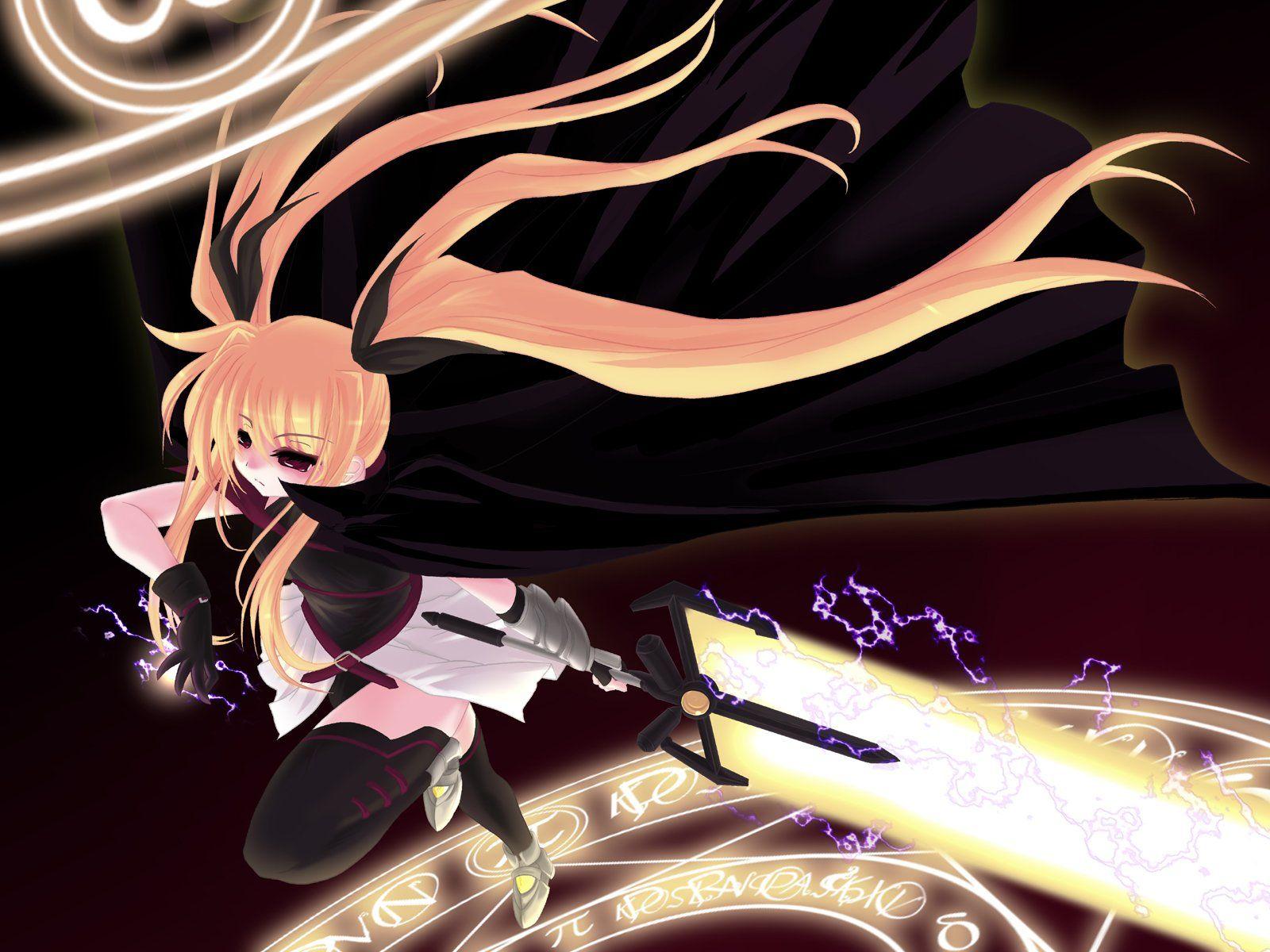 1600x1200 Mahou Shoujo Lyrical Nanoha Fate Testarossa wallpaperx1200