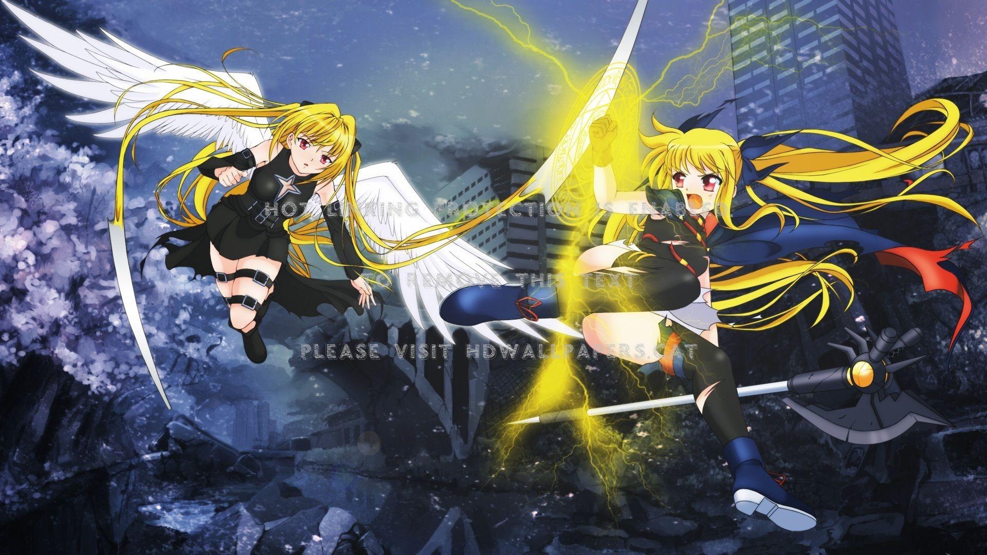 1920x1080 golden darkness vs. fate testarossa yami to