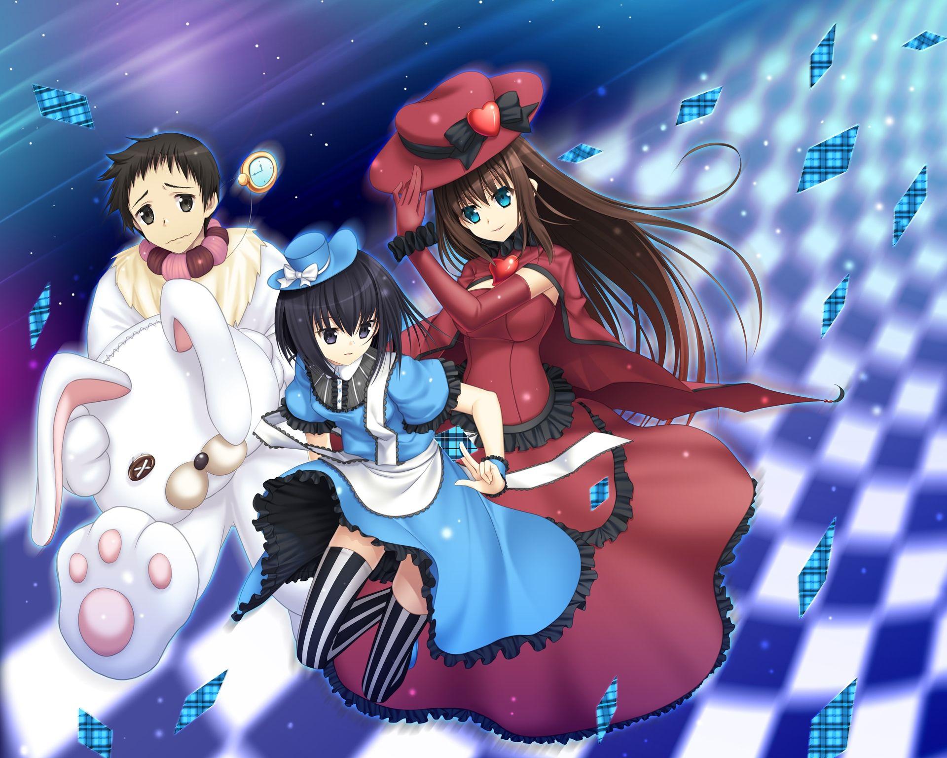 1920x1536 33paradox aozaki aoko dress kuonji alice mahou tsukai no yoru shizuki soujuurou thighhighs. konachan.com.com Anime Wallpaper