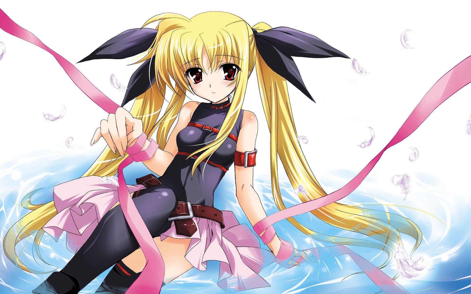 1920x1200 Mahou Shoujo Lyrical Nanoha, Fate Testarossa Wallpaper /