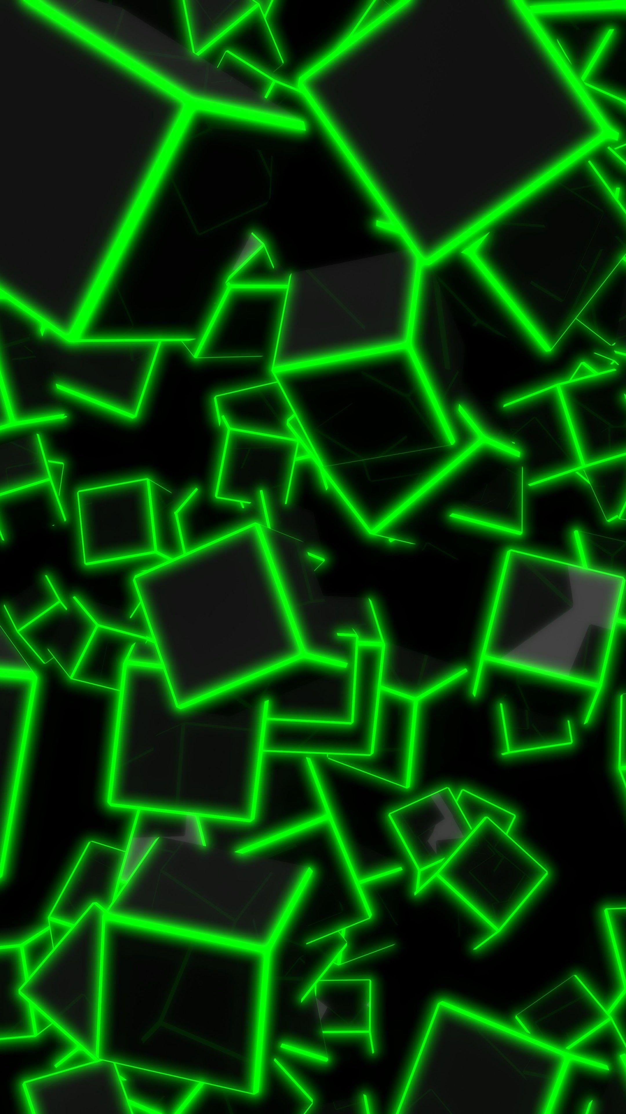 2160x3840 3D Neon Wallpaper