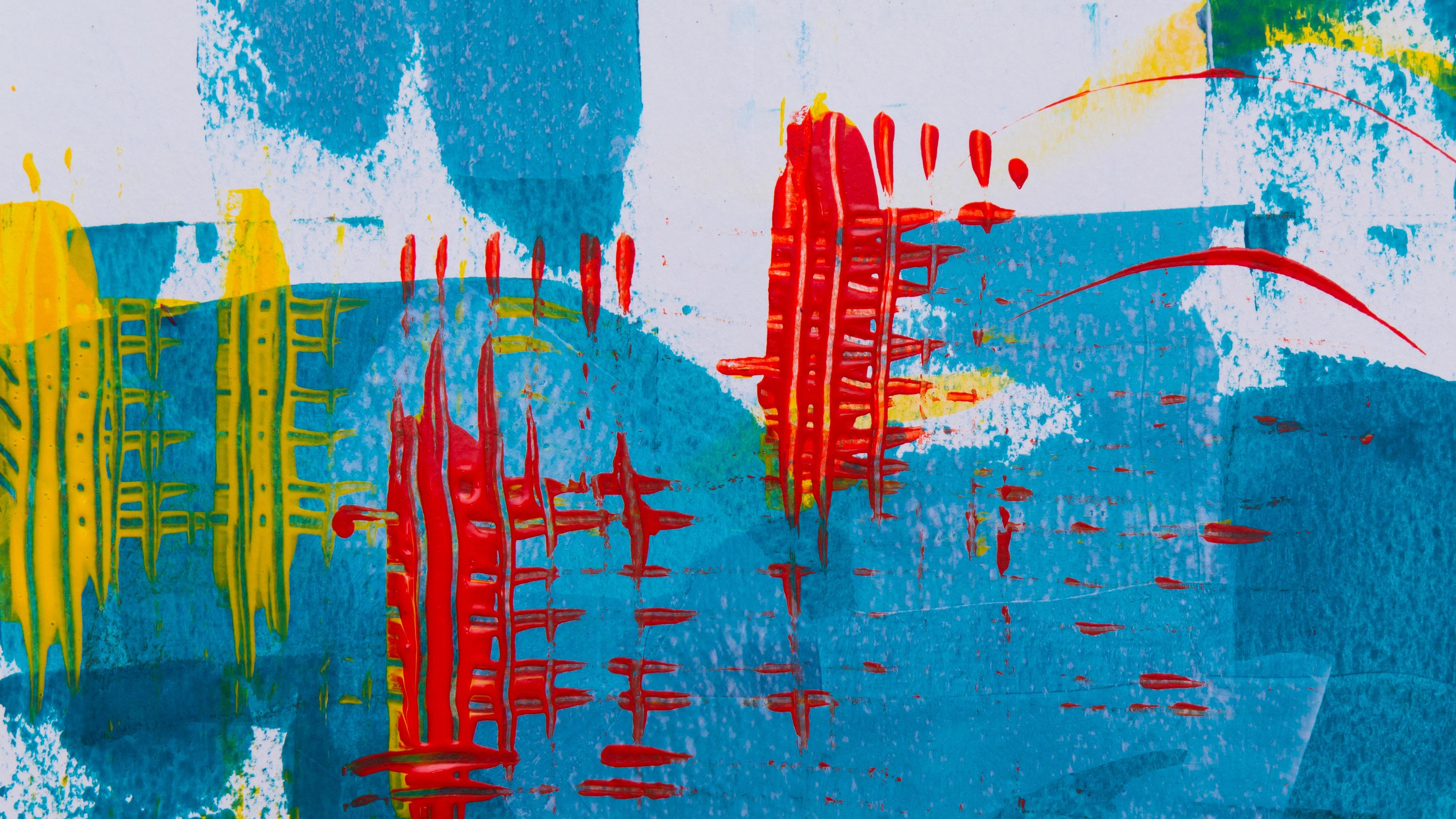 3840x2160 Abstract Painting Art 4k HD Wallpaper