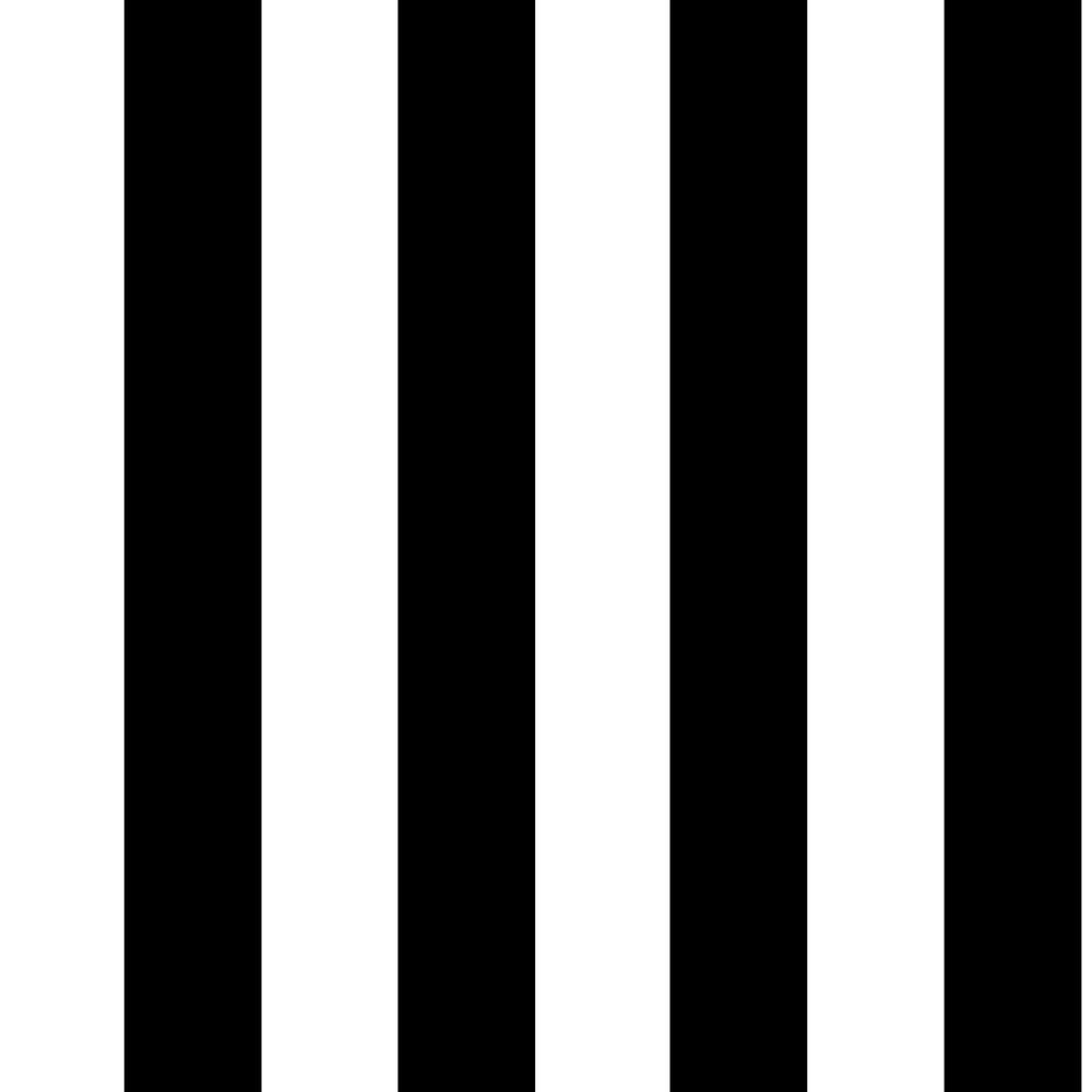 1000x1000 Graham & Brown Monochrome Stripe Black White Paper Strippable Wallpaper (Covers 56 Sq. Ft.)-100099 Home Depot