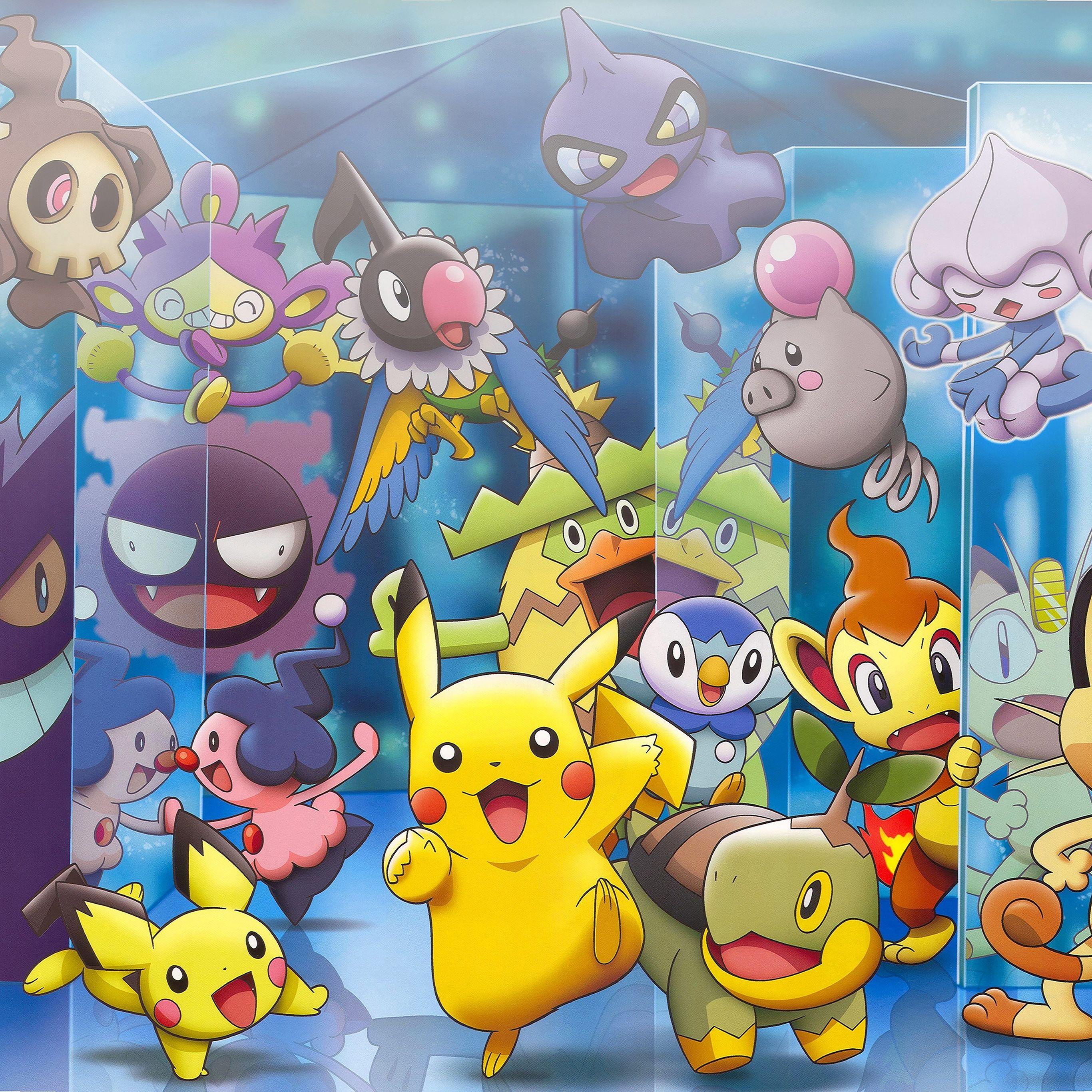 2732x2732 Wallpaper Pokemon Friends Anime