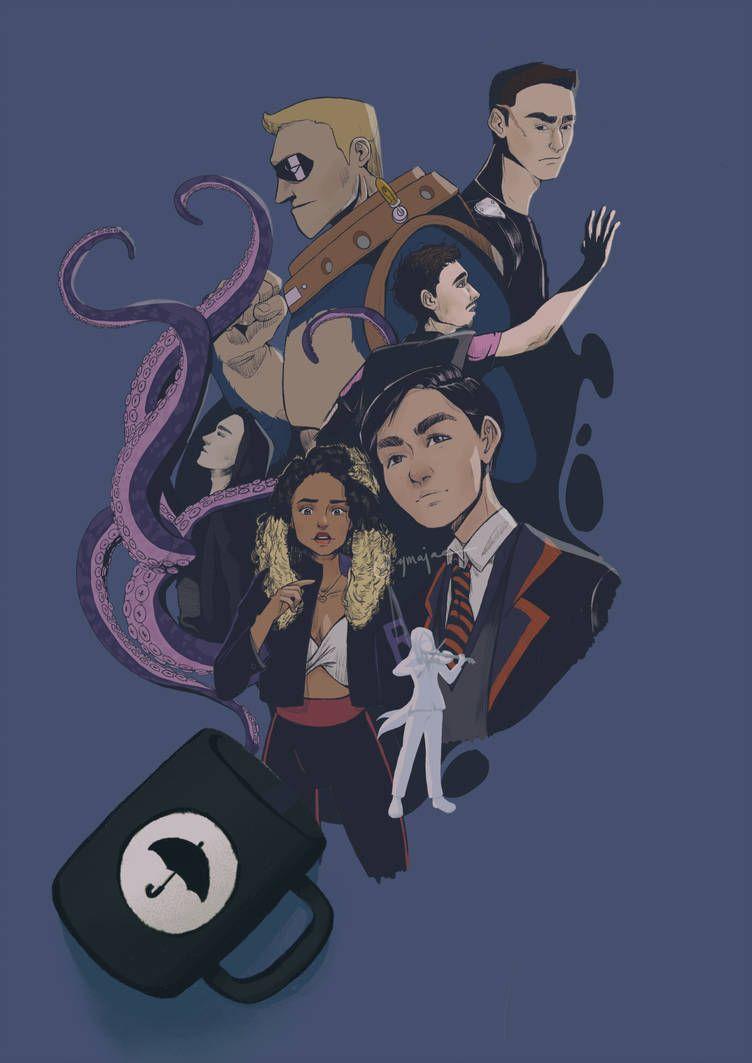 The Umbrella Academy as Anime Art Print by risharight  Society6