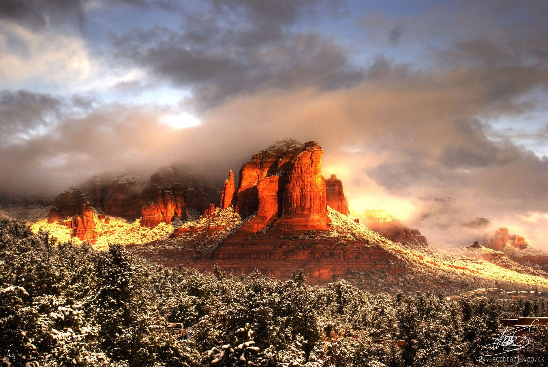 1900x1272 HD Gorgeous Sedona In Winter Wallpaper. Download Free -97604. Sedona vacation, Breathtaking places, Vacation trips