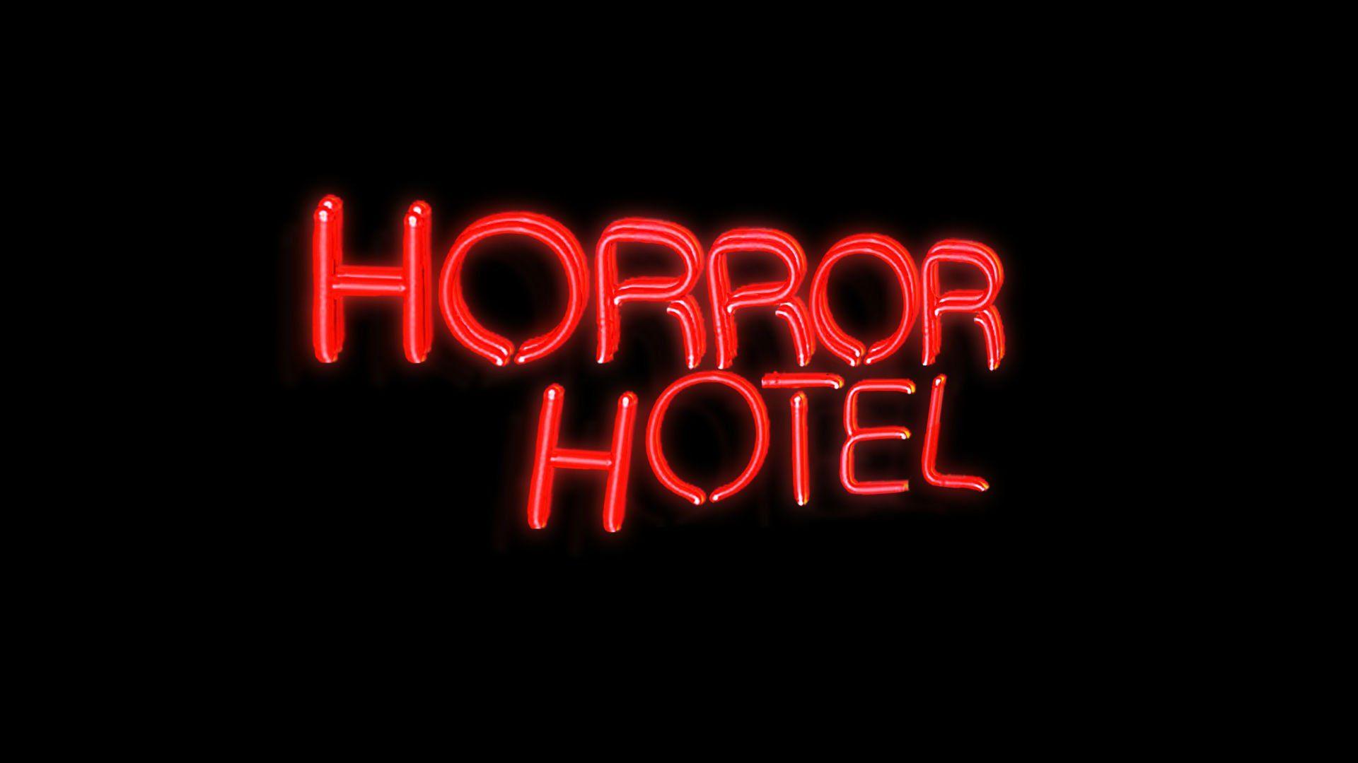 1920x1080 Horror Hotel Neon Sign Logo Wallpaper 66615 1920x1080px