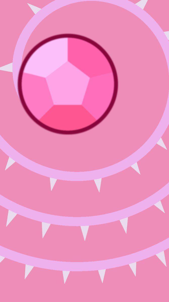 670x1191 Rose Quartz Gem Phone Background