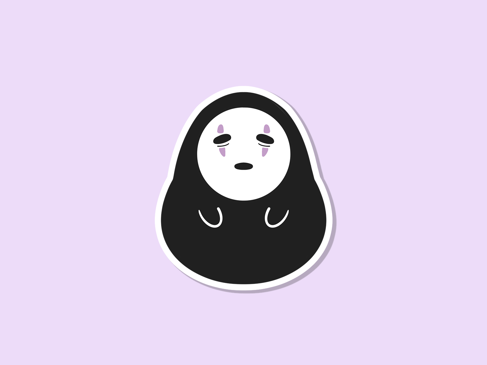 1588x1191 No Face Vinyl Sticker Spirited Away Sticker. Etsy. Cute cartoon wallpaper, Sticker art, Vinyl sticker