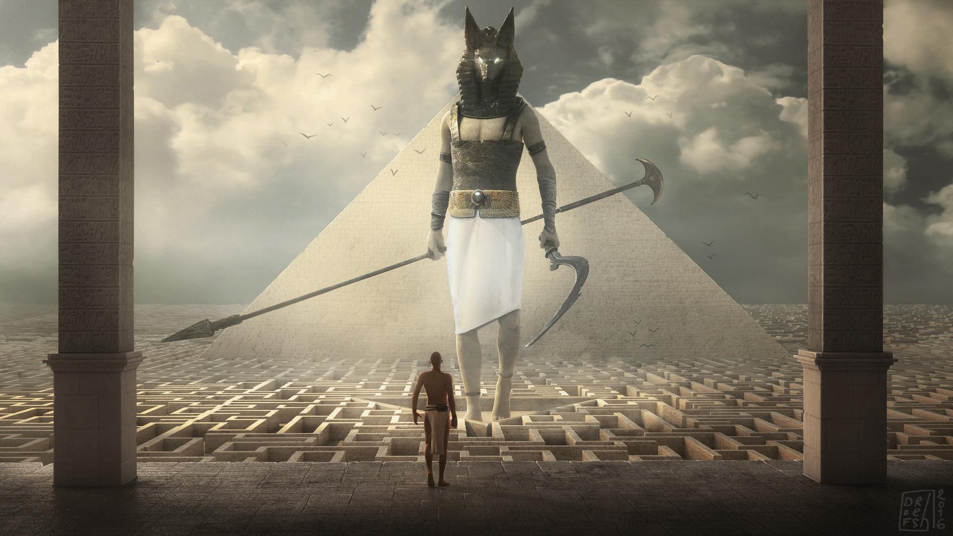 1920x1080 Egyptian Gods Wallpaper HD