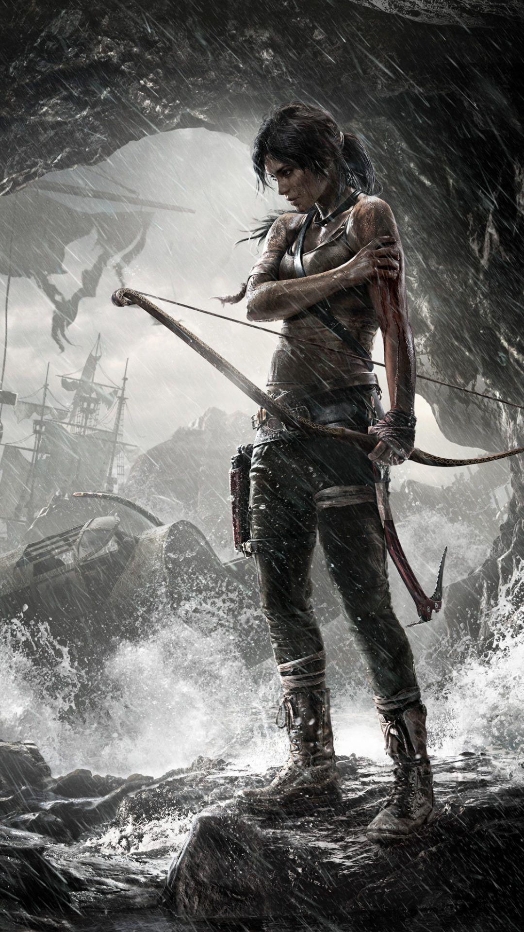 iphone xs max rise of the tomb raider wallpaper