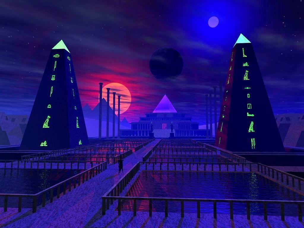 1024x768 Egyptian Pyramid Wallpaper
