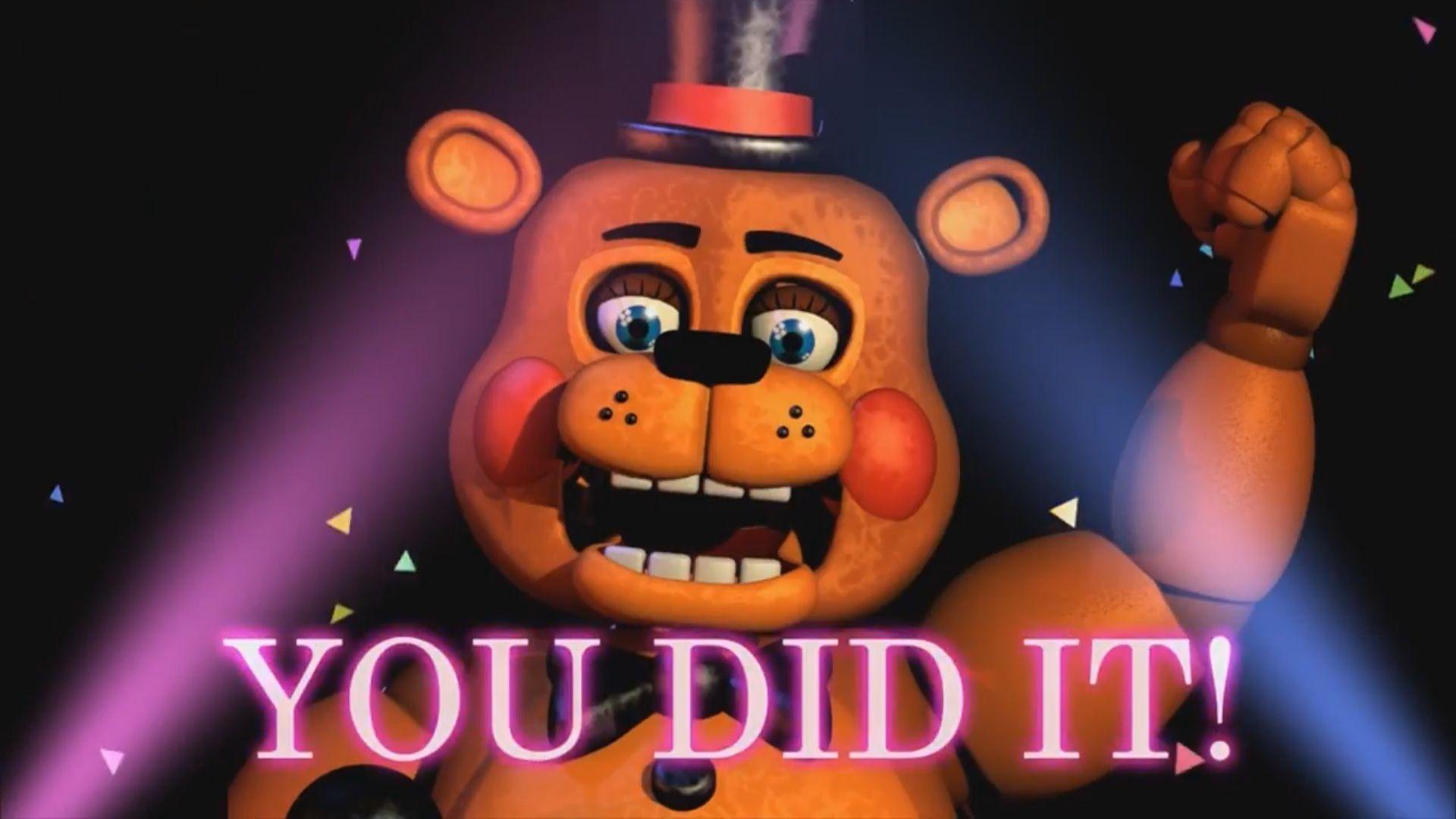 1920x1080 Here's a frame of Toy Freddy from Scott in Space Halloween Edition, cuz why not
