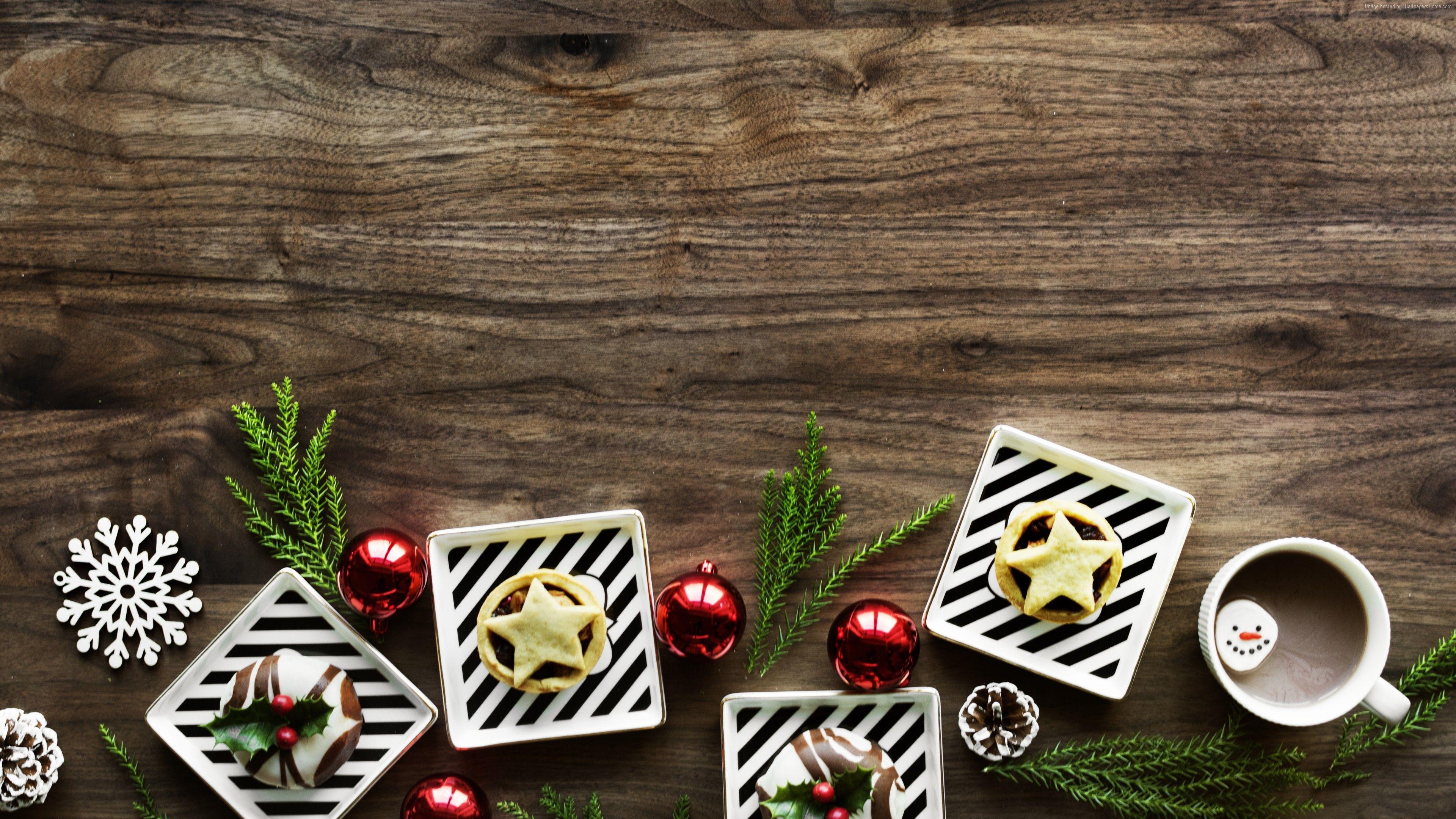 3840x2160 Wallpaper Christmas, New Year, Toys, Fir Tree, Cake, 5k, Holidays Wallpaper Download Resolution 4K Wallpaper