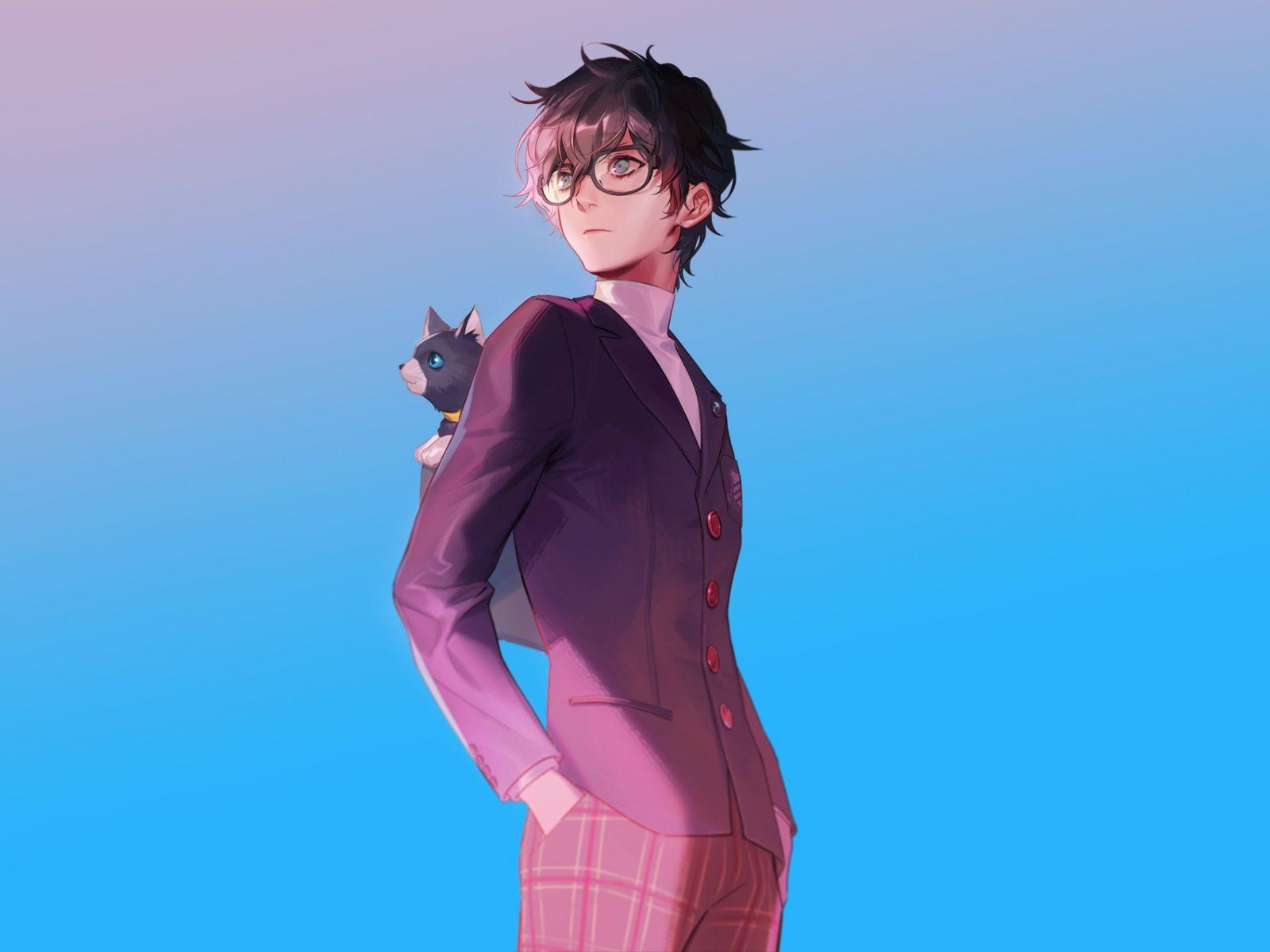 1600x1200 Desktop Wallpaper Akira Kurusu, Persona Video Game, HD Image, Picture, Background, 4f8e5e