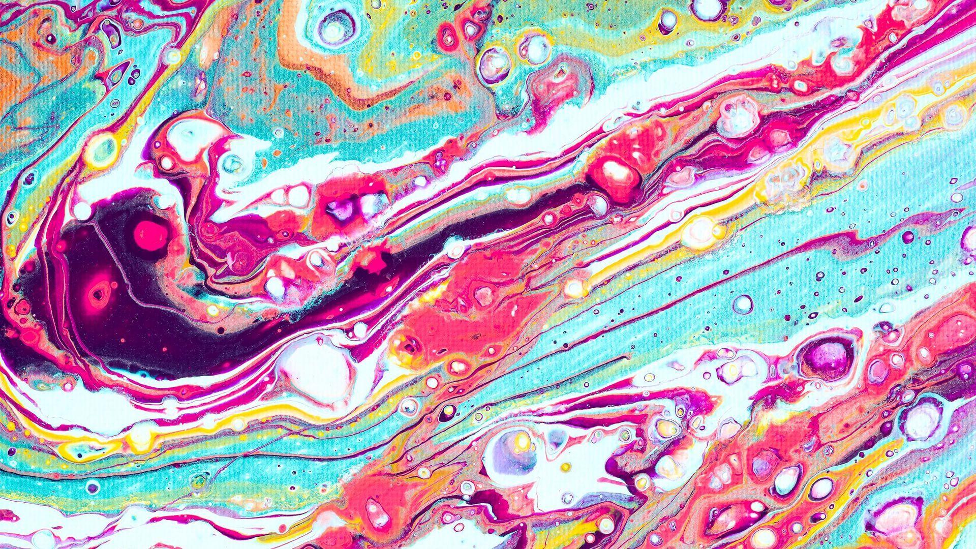 1920x1080 Download wallpaper 1920x1080 paint, fluid art, stains, liquid, colorful, canvas full hd, hdtv, fhd, 1080p HD background