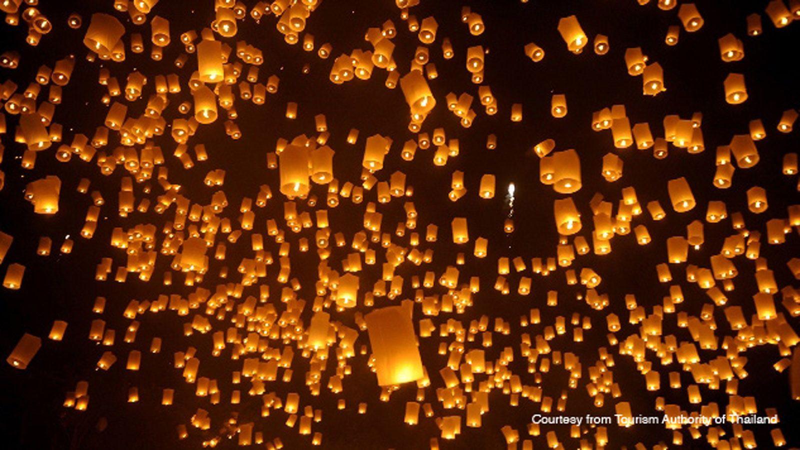 1600x900 Festival of Lanterns, Chiang Mai, Thailand spectacular place to