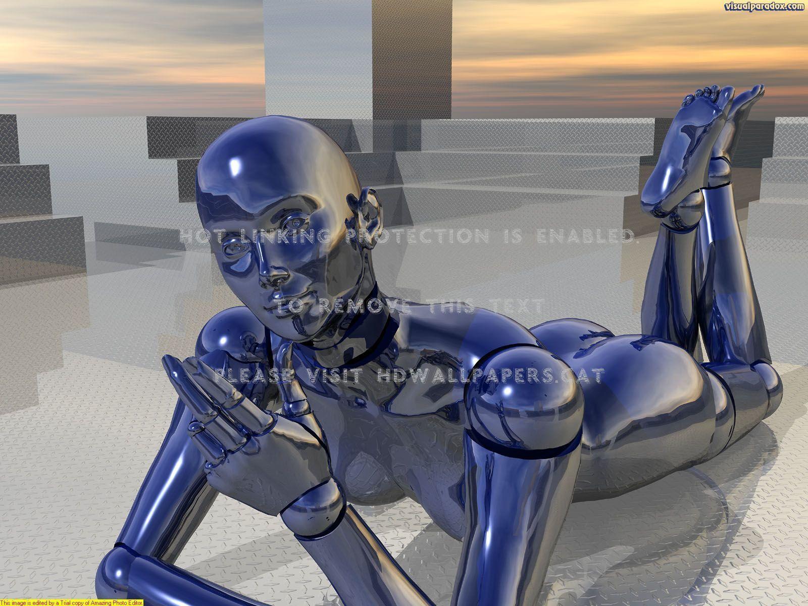 1600x1200 future ours leg blue robot female 3D .hdwallpaper.cat