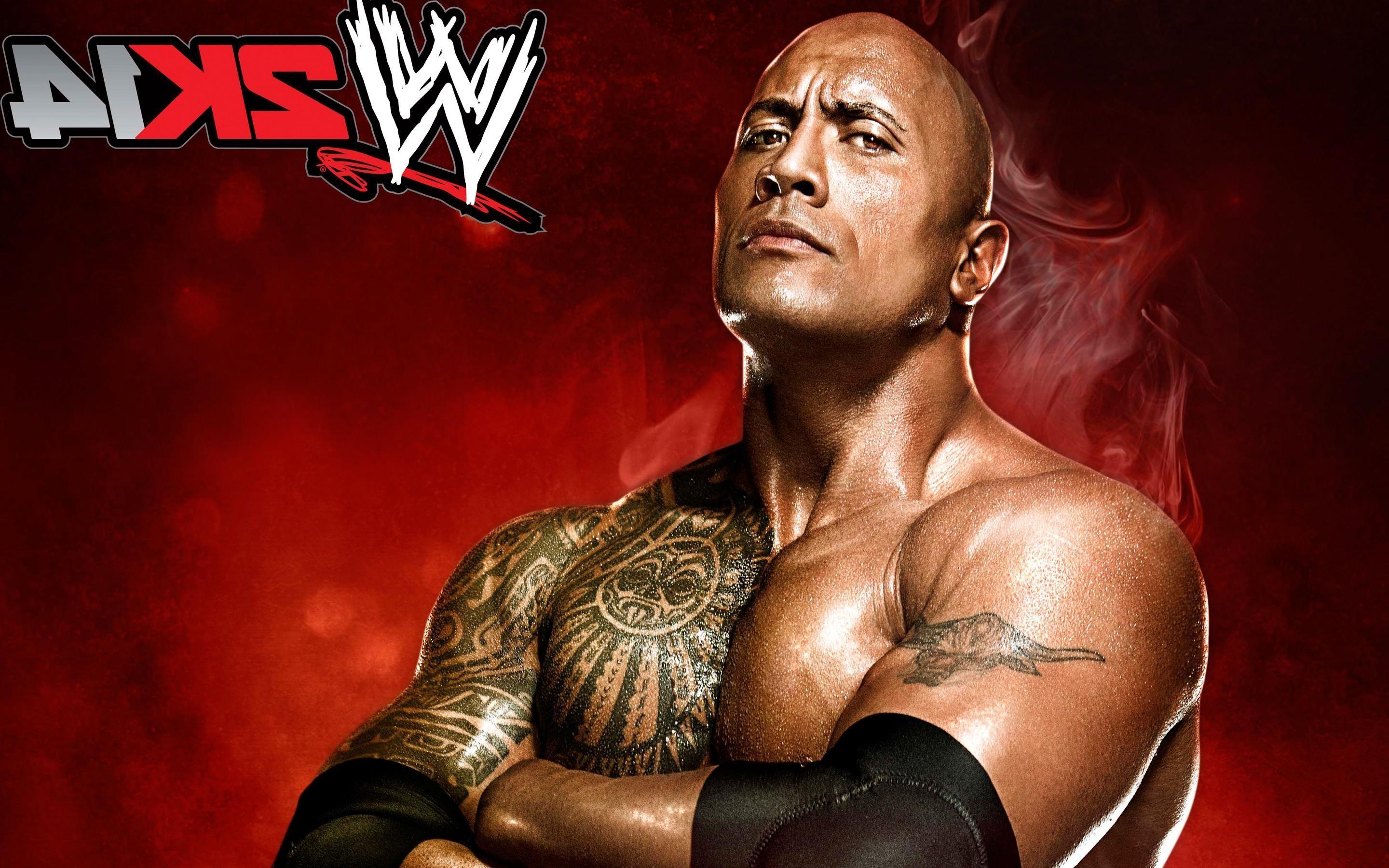 2880x1800 WWE Rock Wallpaper