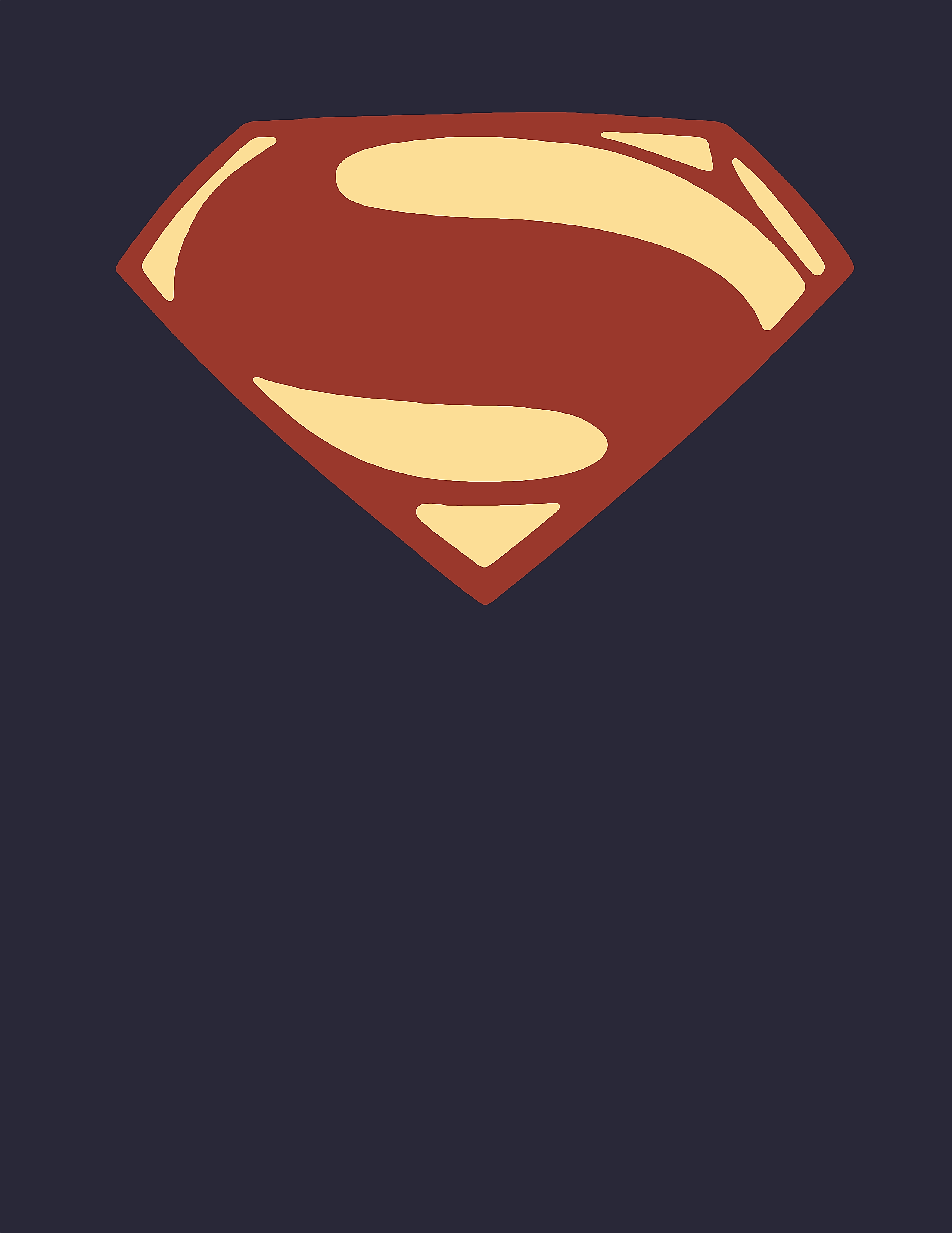 2550x3300 Man of steel Logos