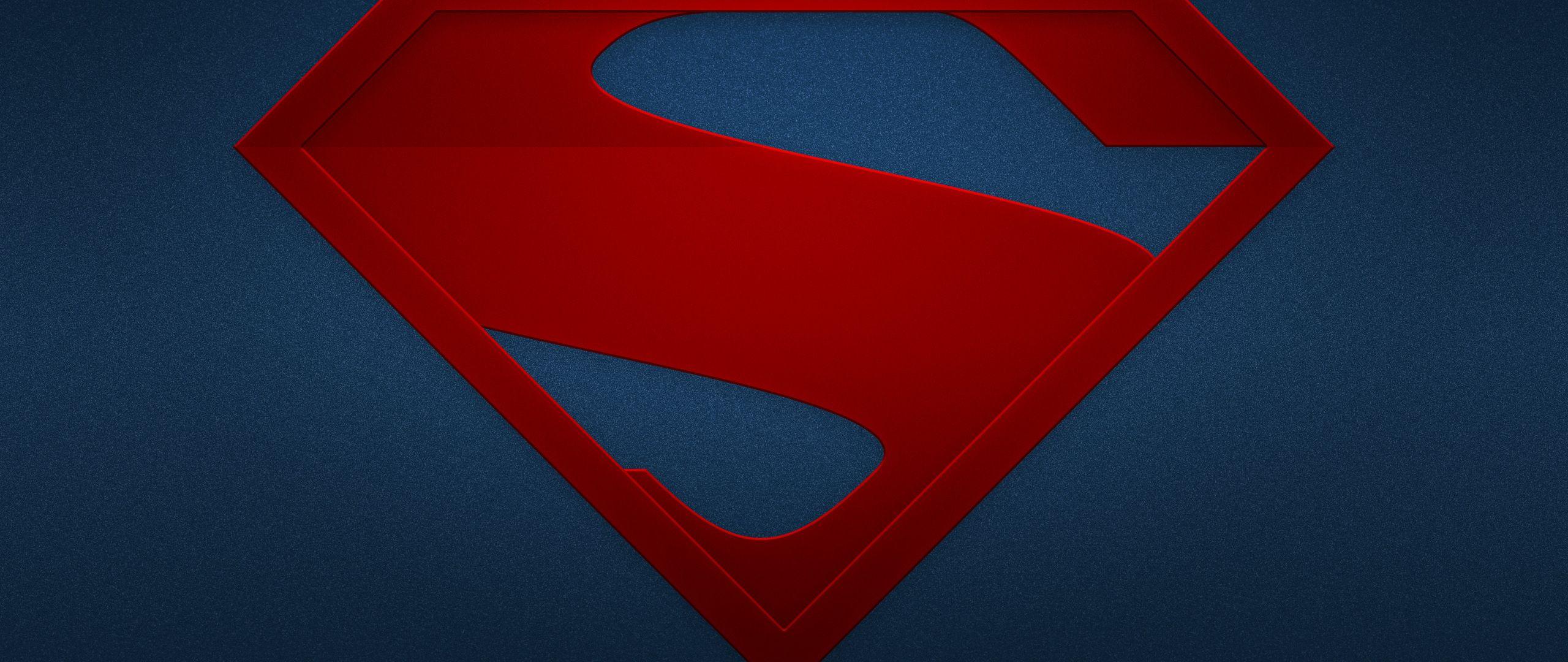 2560x1080 The Man Of Steel Logo 2560x1080 Resolution HD 4k Wallpaper, Image, Background, Photo and Picture