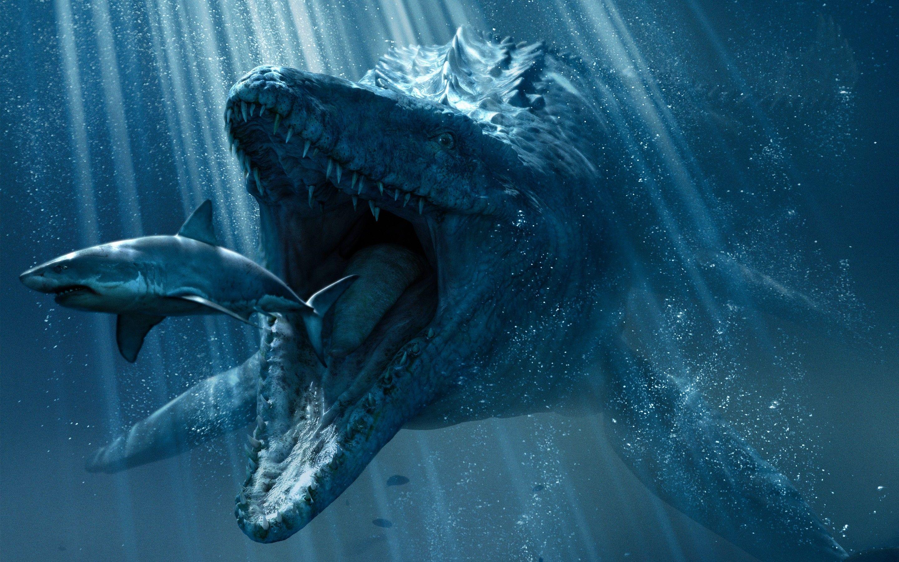 2880x1800 Jurassic World Underwater Laptop HD HD 4k Wallpaper, Image, Background, Photo and Picture