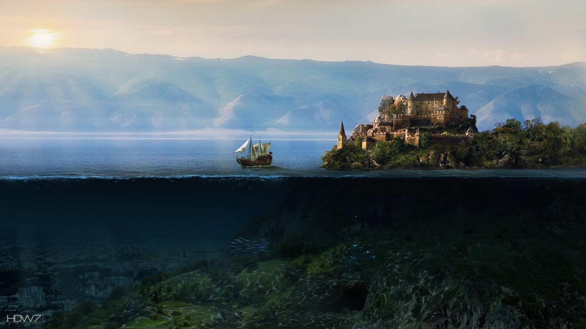 1920x1080 underwater city 1920x1080. HD wallpaper gallery