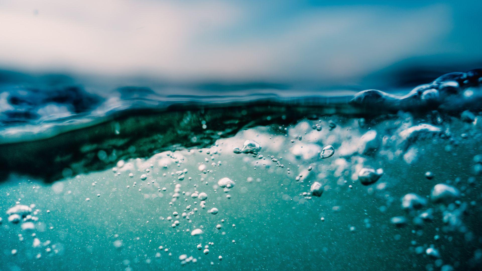 1920x1080 Download Water bubbles, close up, underwater wallpaper, 1920x Full HD, HDTV, FHD, 1080p