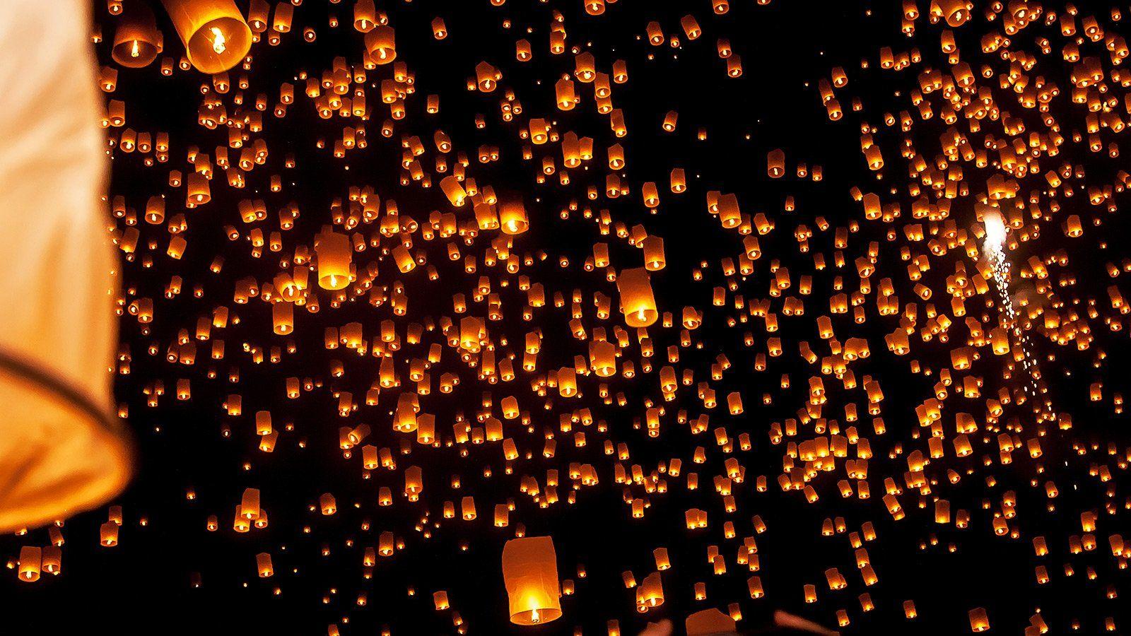 1600x900 to see thousands of sky lanterns at the Mae Jo event in Chiang Mai