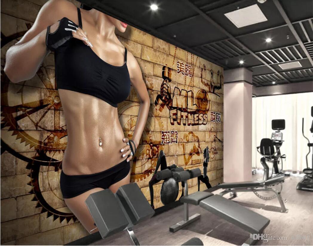 1048x822 3D Room Wallpaper Cloth Custom Photo Mural HD Vintage Brick Wall Beautiful Girl Gym Tooling Wall Wall Paper Large Wallpaper For Walls 3 D Wallpaper Wallpaper And Background From Wdbh $13.38.