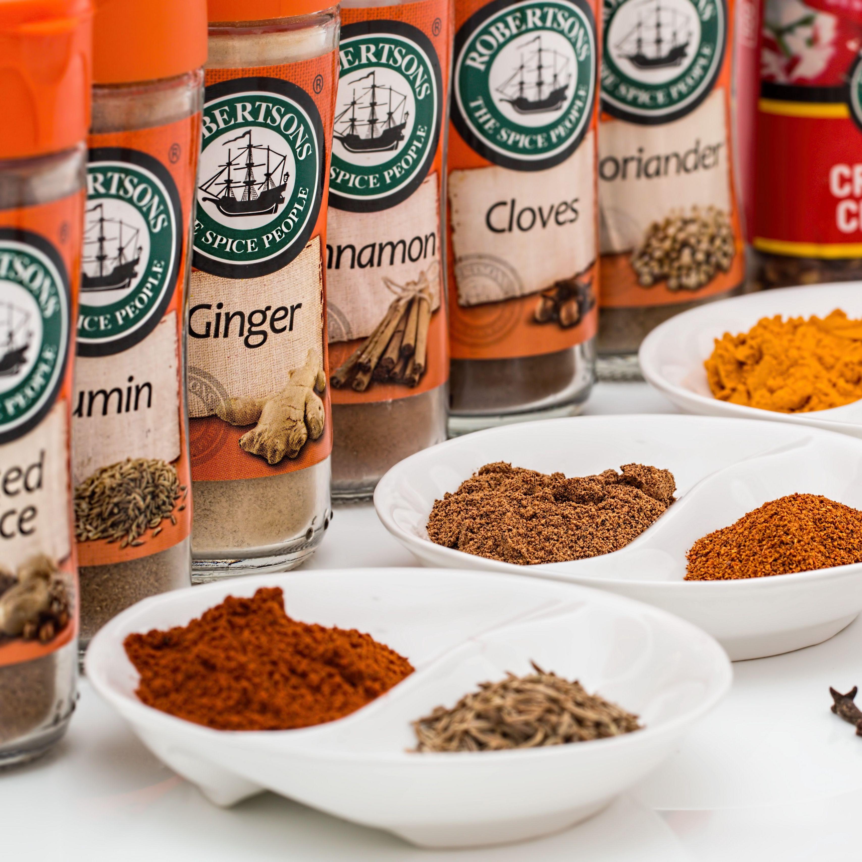 3415x3415 Download wallpaper 3415x3415 spices, flavorings, spice, cinnamon, cumin, cloves, coriander, chili, paprika, turmeric ipad pro 12.9 retina for parallax HD background
