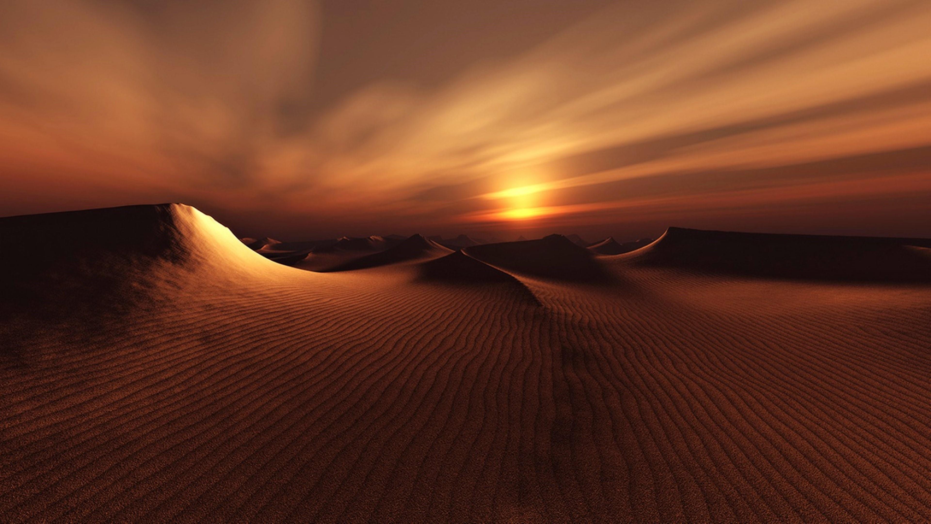 Bright Desert Sunset deserts sunsets bright arid landscape yellow  desolate HD wallpaper  Peakpx