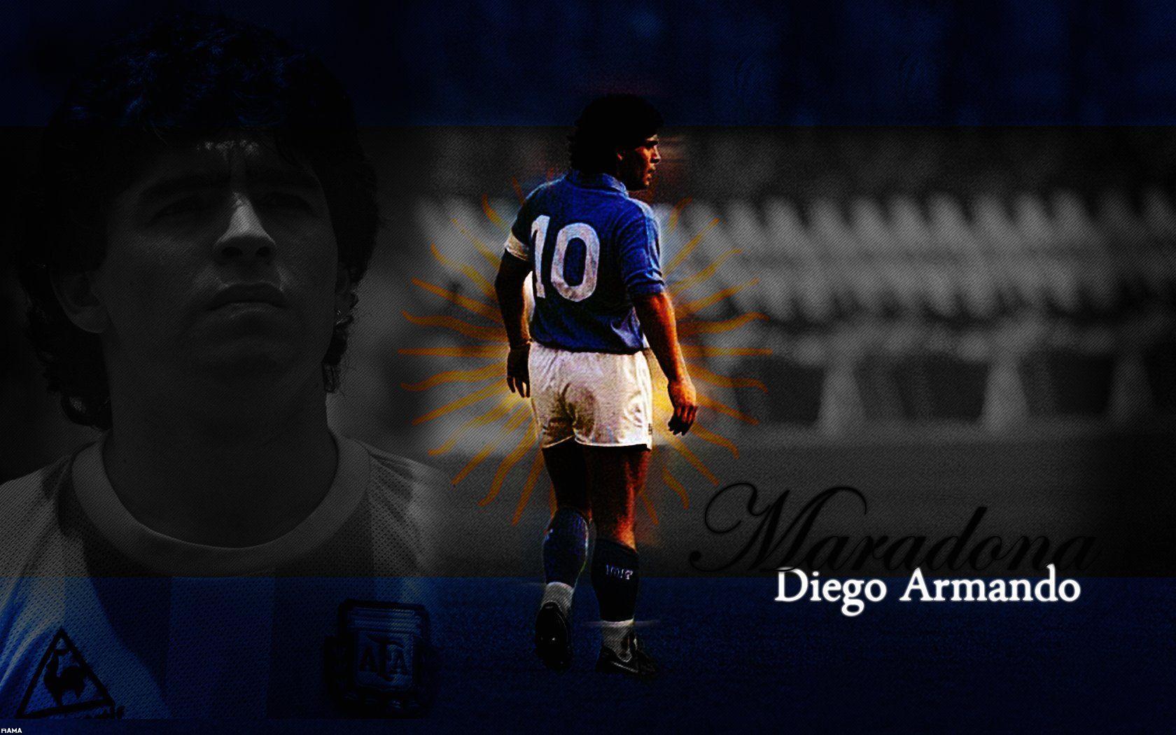 1680x1050 Maradona Wallpaper