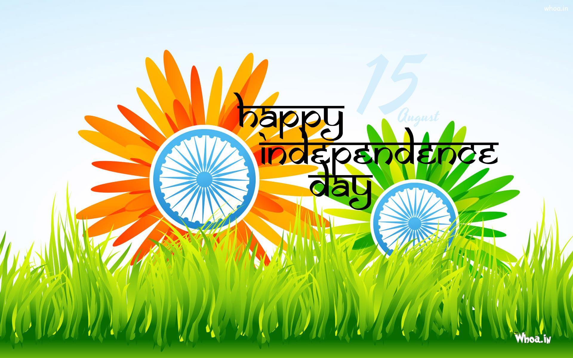 1920x1200 Happy Independence Day Wallpaper With Ashok Chakra
