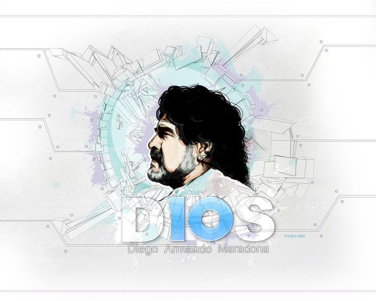 1280x1024 Maradona Wallpaper