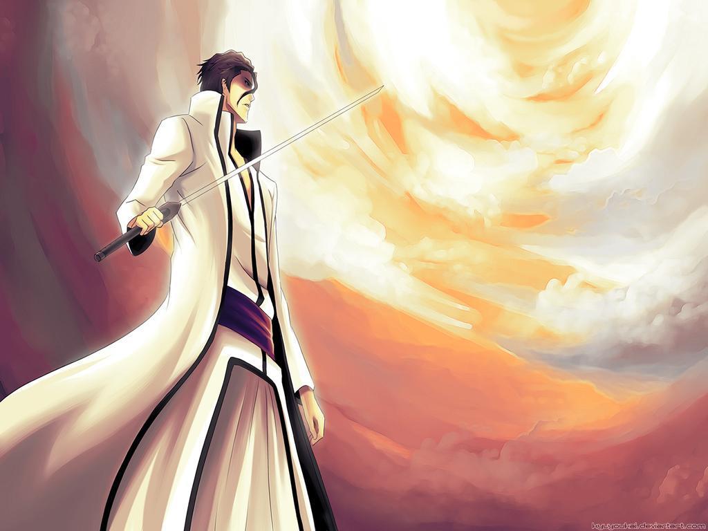 1024x768 Sosuke Aizen Wallpaper