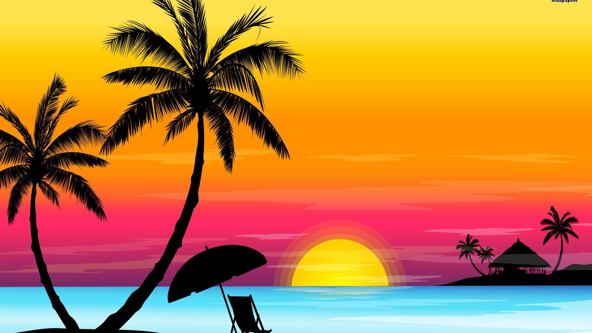 1920x1080 Free download Beach sunset art wallpaper 1920x1200 29258 [1920x1200] for your Desktop, Mobile & Tablet. Explore Sunset Art Wallpaper. Sunset Art Wallpaper, Sunset Background, Sunset Wallpaper