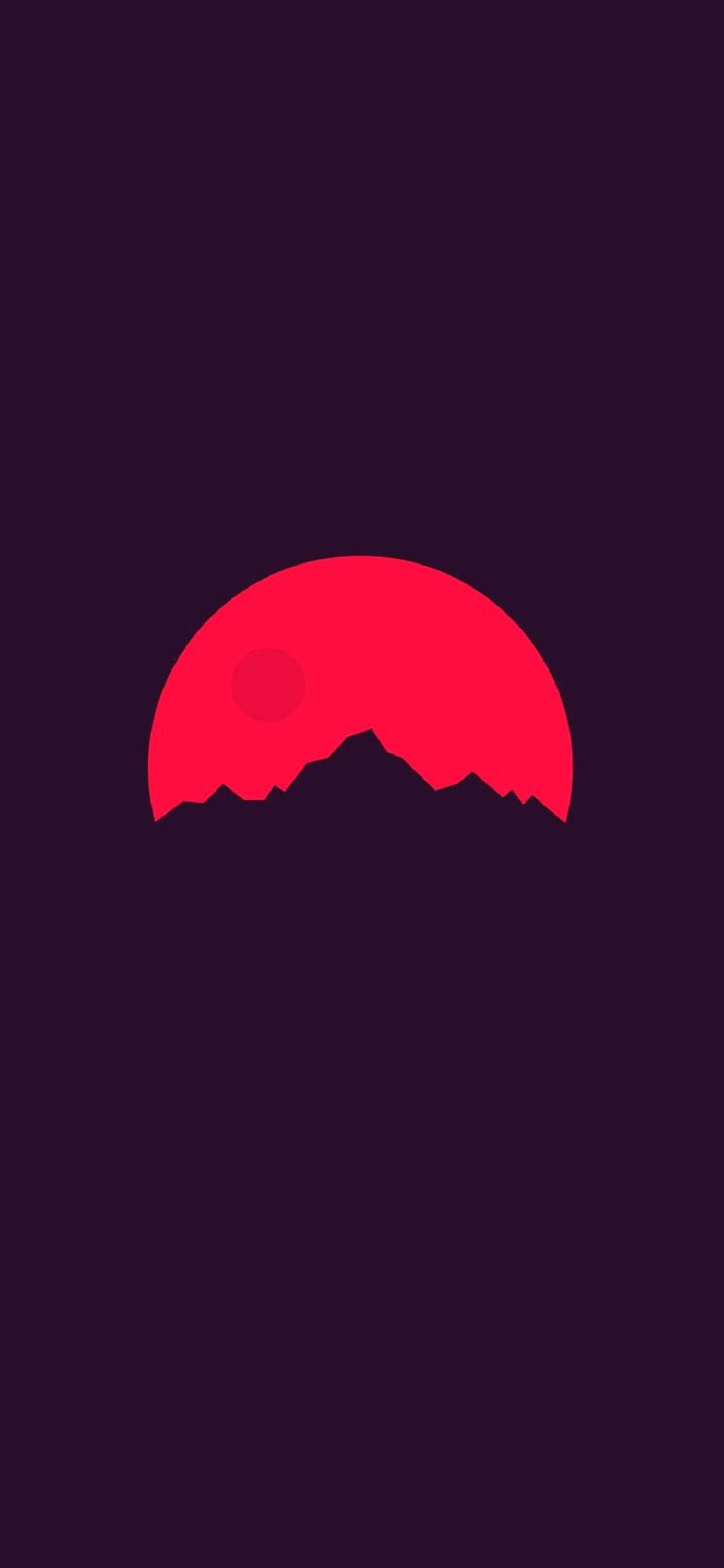 768x1664 Sunset Art Minimal iPhone 12 Pro 4K Wallpaper Download ⋆ Traxzee