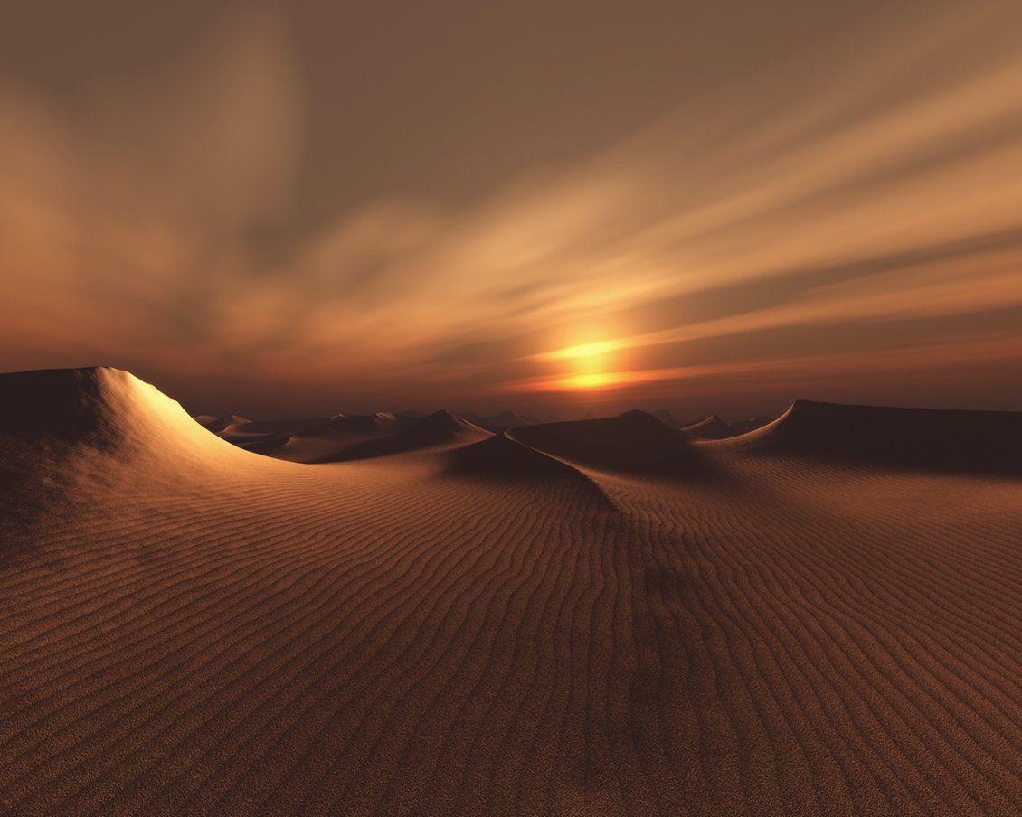1130x904 Sunset over the desert sky wallpaper