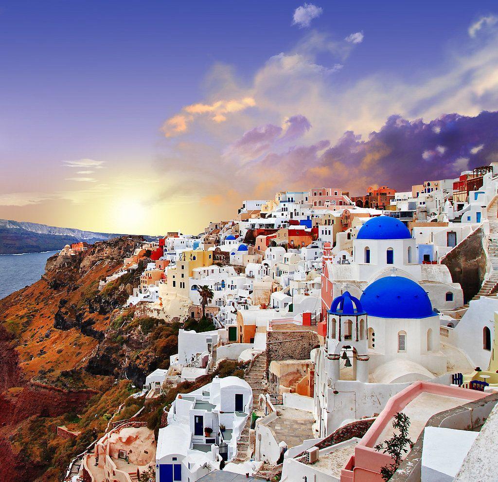 Santorini Sunset Greece Wallpapers - Top Free Santorini Sunset Greece