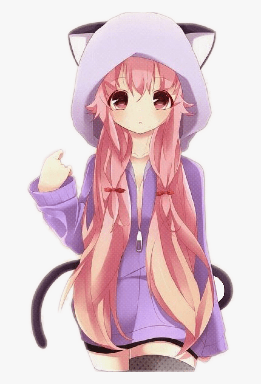 860x1264 kawaii #cute #mirainikki #mirai Nikki #yunogasai #yuno Cute Kawaii Chan, HD Png Download