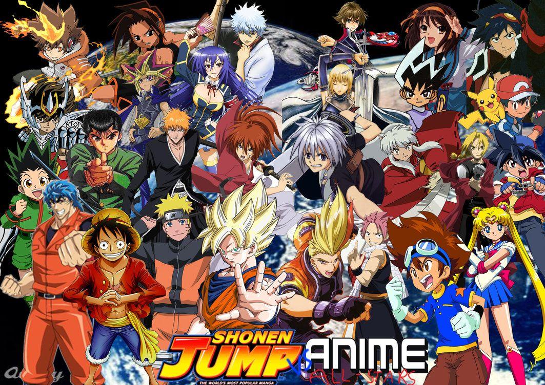1063x752 Shonen Jump vs Anime All Stars