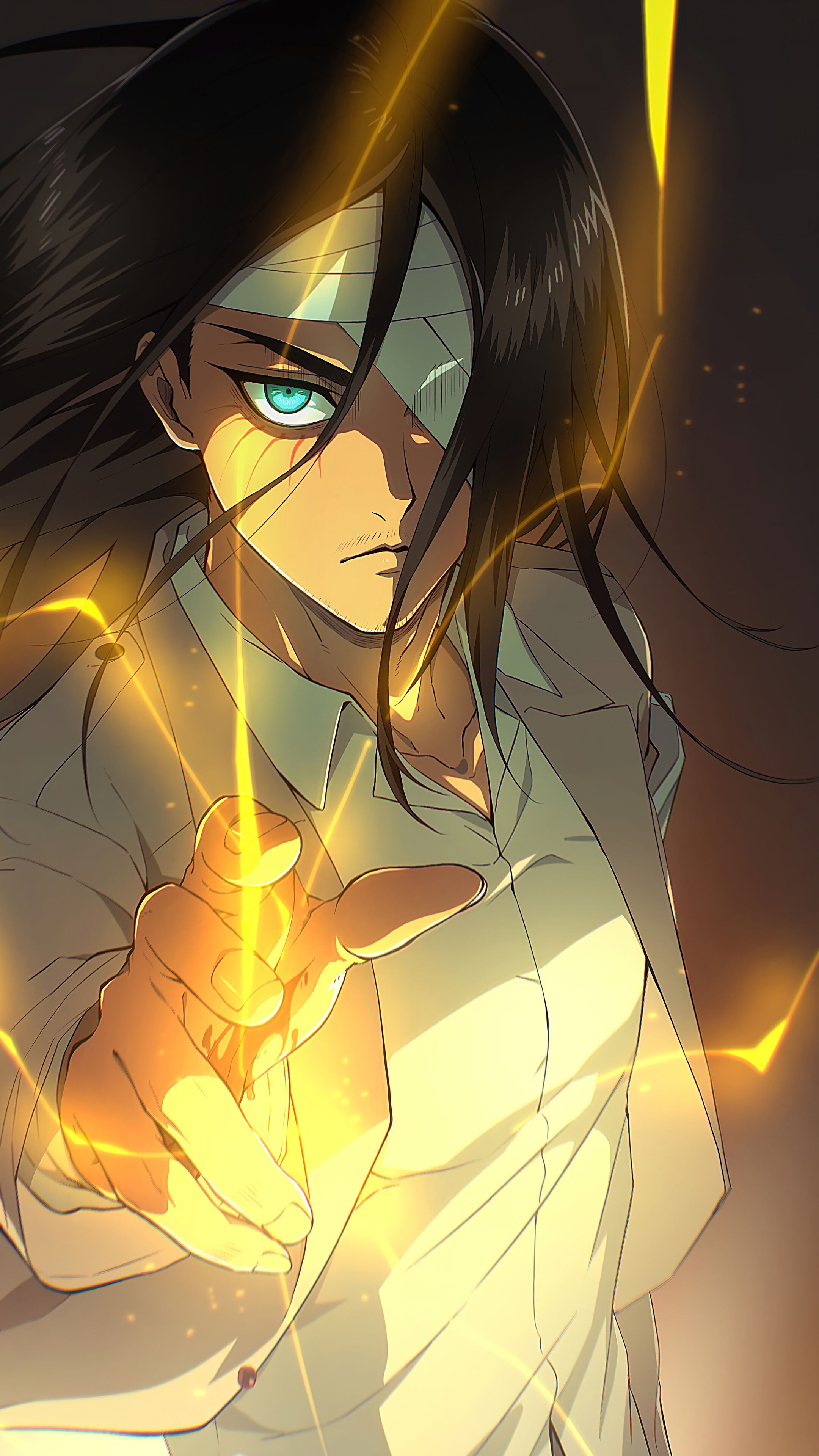 2160x3840 Eren Attack on Titan Wallpaper iPhone Phone 4K e