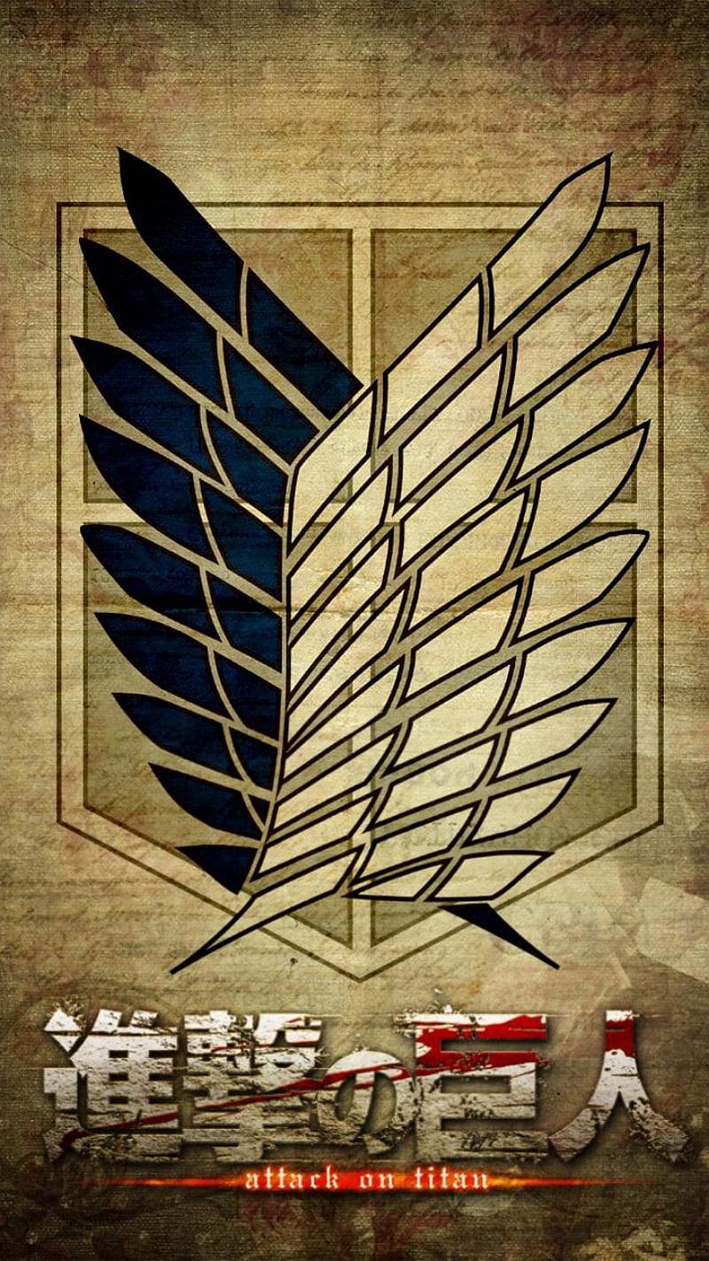 800x1422 Snk bataillon, adt, aot, logo, snk, HD phone wallpaper