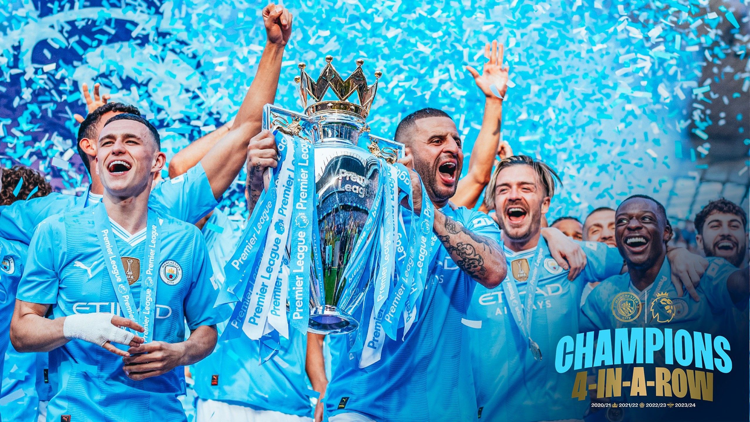 2560x1440 Gallery: Fantastic Foden fires City to fourth Premier League title in a row