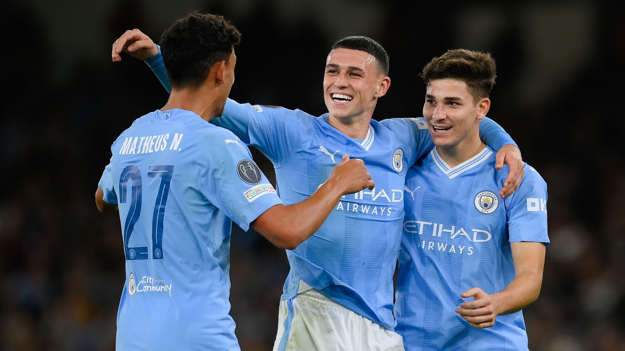 2048x1152 Man City 3 1 Red Star Belgrade: Champions League Holders Begin Defence With Comeback Win
