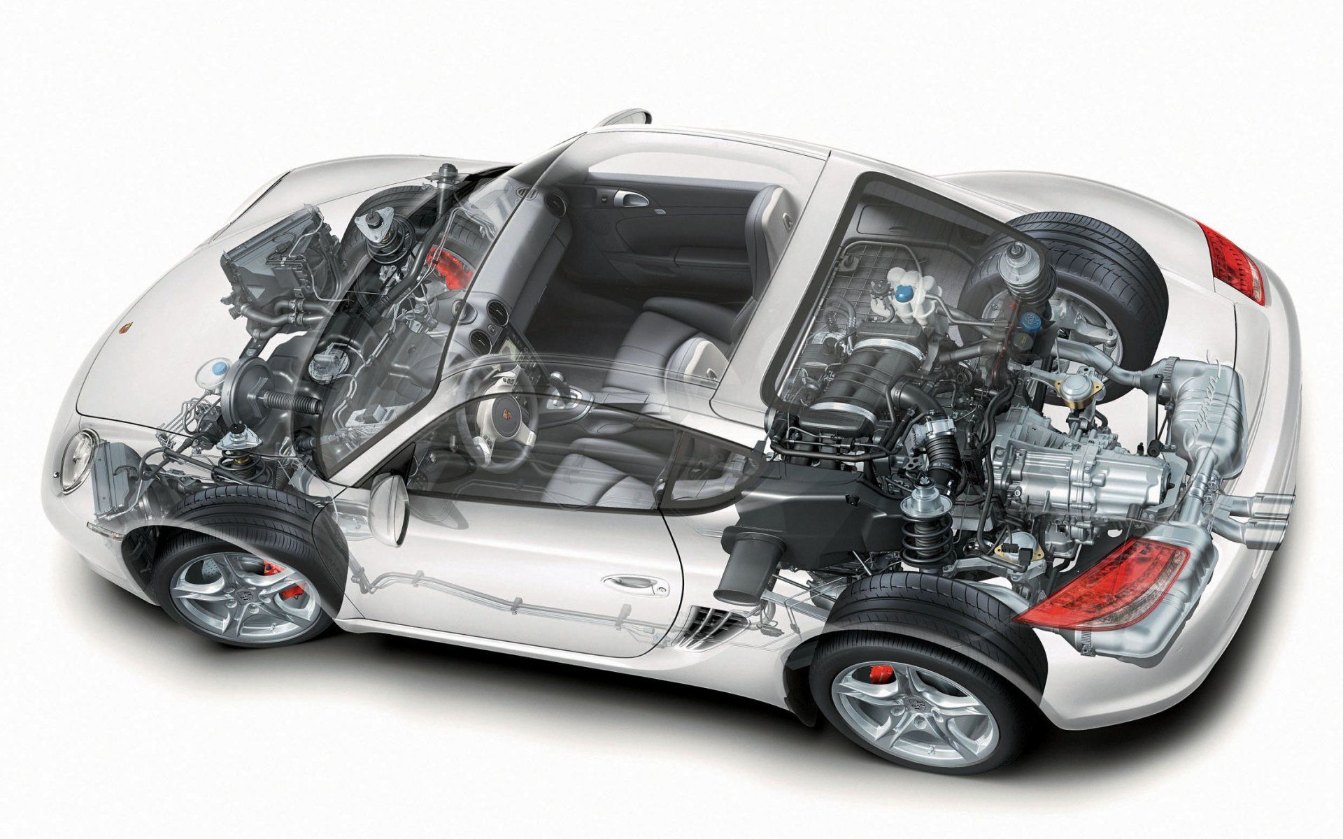 1920x1200 Porsche Cayman S Cutaway